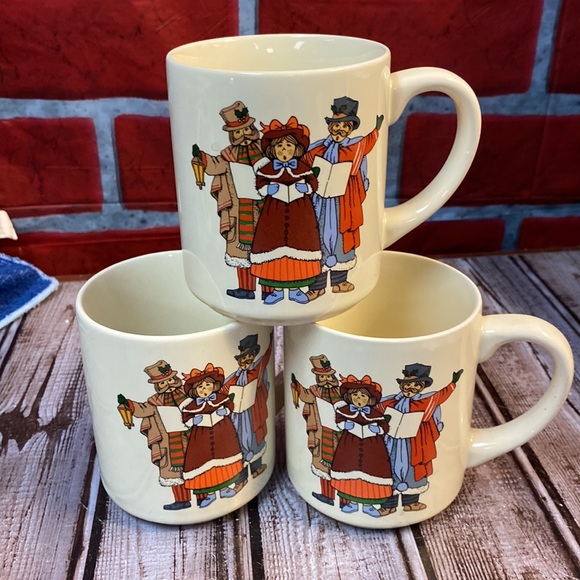 Vintage Christmas Carolers Mug Coffee/Tea Mug, Holiday Caroler set 3 - Picture 2 of 4